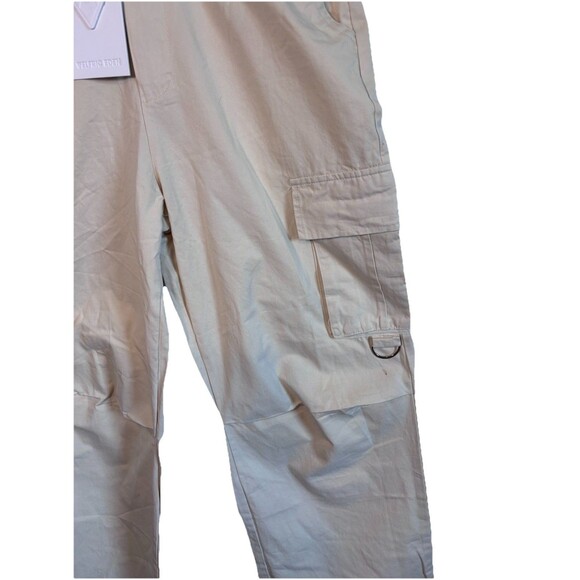 Aelfric Eden Women's  Multi Pocket Cargo Pants, Denim Cream Size 28 Casual NWT - Picture 2 of 14